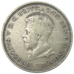 Монета 1 флорин 1927 года Австралия Открытие здания парламента в Канберре