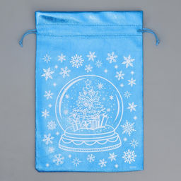 Цена за 10 шт. Мешочек подарочный парча «Новогоднее желание», 20 х 30 см +/- 1.5 см