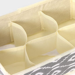 Органайзер для хранения белья Доляна «Ромбы», 8 ячеек, 28×14×10 см, серый