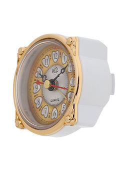 Часы-светильник "Ретро телефон", белый, с будильником, 28.5 х 18 х 18 см