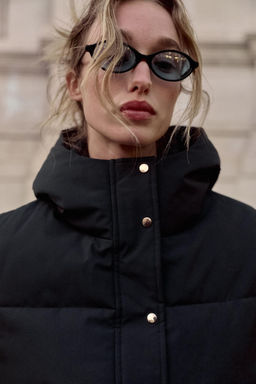 SHORT WATER-REPELLENT WINDPROOF HOODED ANORAK - Zara фото 4