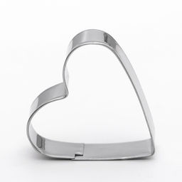 Формы для печенья Доляна Сердечко, набор 3 шт, нержавеющая сталь, серебристые