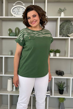 Футболка Rumoda 2135 зеленый/короткий рукав  фото 2