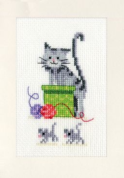 Набор для вышивания VERVACO PN-0145206 Игривые кошки 15 х 10.5 см