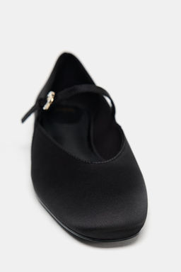 SATIN-EFFECT BALLET FLATS 50TH ANNIVERSARY - Zara фото 3