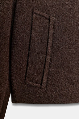 SOFT JACKET WITH LEATHER EFFECT TRIMS - Zara фото 11