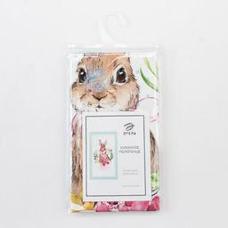 Полотенце Этель Пасхальный кролик 40х73 см, 100% хл, саржа 190 гр/м2  фото 5