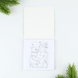 Подарочный набор новогодний, блокнот-раскраска и восковые мелки «Ты лучший»