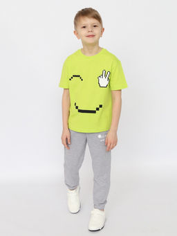 CSKB 63824-36-412 Футболка для мальчика,лайм