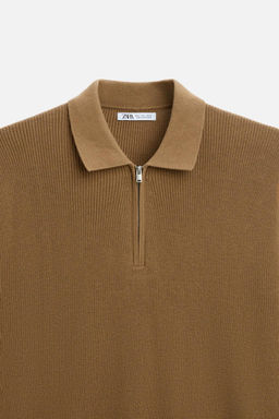 PURL KNIT POLO SHIRT - Zara фото 44