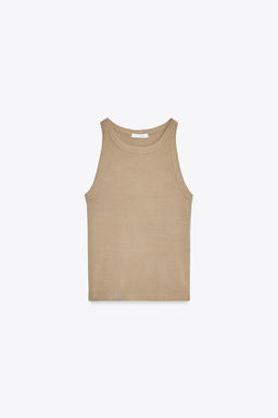 FADED-EFFECT HALTER TOP - Zara фото 6