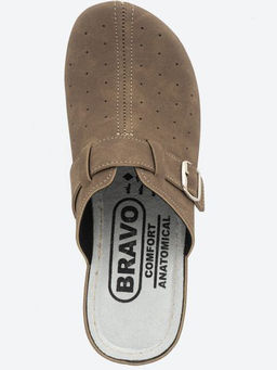 701 | Aleksandra | Коричневые женские медицинские сабо с закрытым носом - Milka shoes&more фото 3
