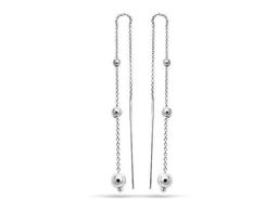 Серьги из серебра без вставки, ТЦС-46