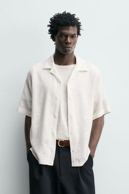 CAMISA FLUIDA ESTRUCTURA / Blanco - Zara фото 2