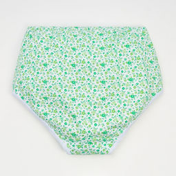 Трусы женские слипы, цвет зелёный/белый, размер 56