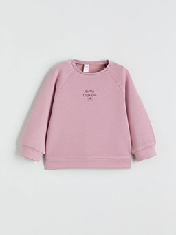 Bask?l? Soft Touch K?z ?ocuk Sweatshirt