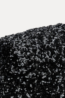 ZW COLLECTION SEQUINNED DRESS WITH SHOULDER PADS - Zara фото 11