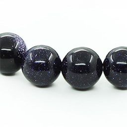 Авантюрин темно-синий 10мм, браслет "Классика" длина 17см