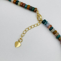 Бусы из океанической Яшмы и Селенита 38 см +