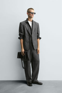 100% LINEN SUIT BLAZER - Zara фото 4