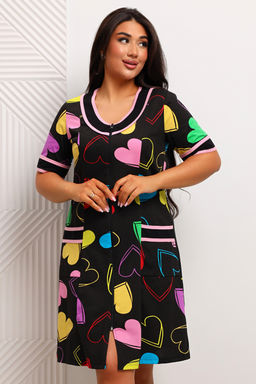 Халат женский из кулирки Марфа сердечки - Амадэль фото 9