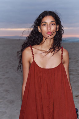 OVERSIZED STRAPPY DRESS - Zara фото 16