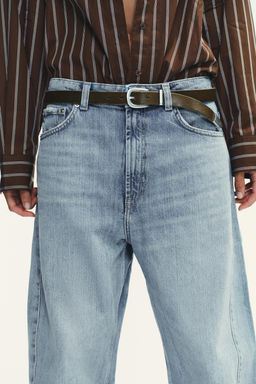 TRF BAGGY BALLOON MID-WAIST JEANS - Zara фото 12
