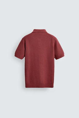 POLO PUNTO REGULAR FIT ESTRUCTURA / Rosado oscuro - Zara фото 9
