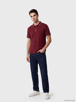 Polo Yaka ?izgili Erkek Ti??rt