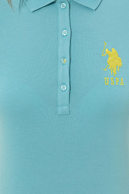 Kad_n Turkuaz Basic Polo Yaka Ti__rt - U.s. polo assn фото 6