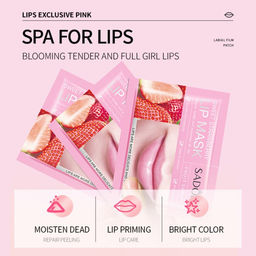 Увлажняющая и питательная маска для губ Sweet Strawberry Lip Mask - Sadoer фото 3