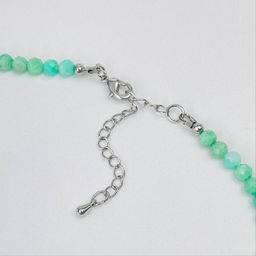 Колье из Хризопраза (градиент)