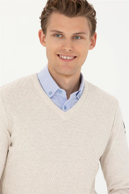 Мужской свитер из каменного меланжа - U.s. polo assn фото 9