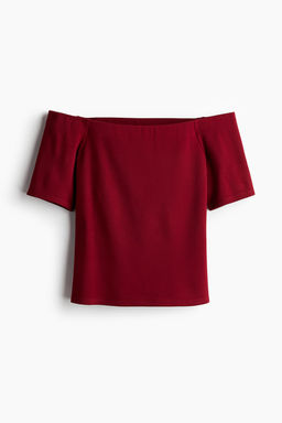 Top off-the-shoulder en punto - H&m фото 4