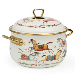 КАСТРЮЛЯ LEFARD ЭМАЛИРОВАННАЯ С КРЫШКОЙ, СЕРИЯ PASSAGE, 3,8Л, ДИА.20СМ ПОДХОДИТ ДЛЯ ИНДУК.ПЛИТ  фото 4