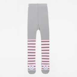 Цена за 2 шт. Колготки детские KAFTAN «Заяц», рост 92-98 см, серый/розовый