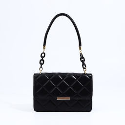 Сумка женская на магните, цвет чёрный