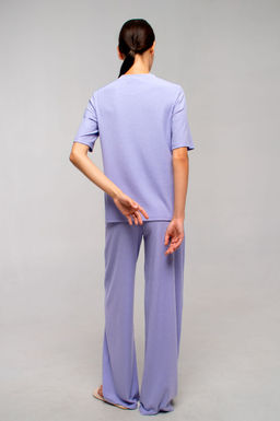 Арт. 10401/5 Пижама с брюками 44-52 (5 шт) Цвет:верх-сиреневый,низ-сиреневый
