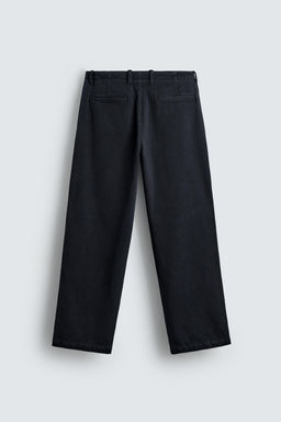 REGULAR FIT TWILL TROUSERS - Zara фото 8
