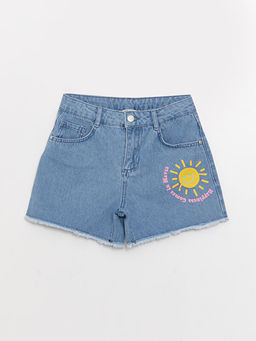 Bask?l? K?z ?ocuk Jean ?ort - Waikiki фото 3