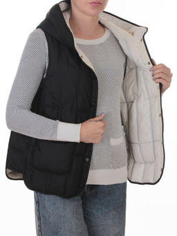 H24-26 BLACK Жилет утепленный женский (утиный пух) - Fashion фото 7