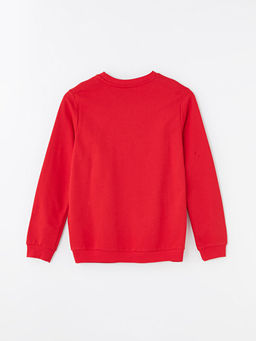 Bisiklet Yaka Uzun Kollu Atat?rk ?mza Bask?l? K?z ?ocuk Sweatshirt - Waikiki фото 3