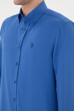 Erkek _ndigo Uzun Kollu Basic G_mlek Sepette S_rpriz _ndirim - U.s. polo assn фото 7