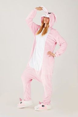 Пижама кигуруми Зайка розовый