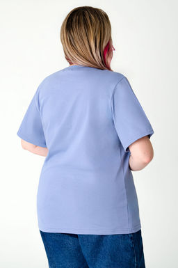 Арт. 3-1151 Футболка женская 50-58 (5 шт) Цвет:сиреневый - Калинка фото 5