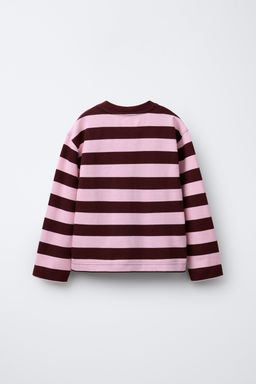 STRIPED T-SHIRT WITH EMBROIDERED HEART - Zara фото 10