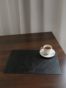 Салфетка сервировочная 45x32, 1шт. черный ПВХ