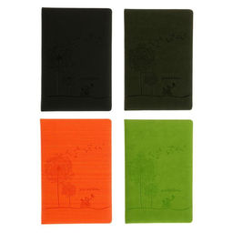 Ежедневник недатированный А5, 148 листов в линейку, обложка ПВХ, МИКС