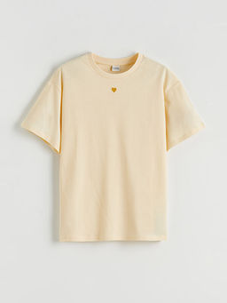 Bisiklet Yaka K?z ?ocuk Ti??rt