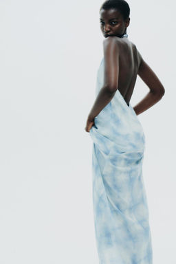 HALTER TIE-DYE DRESS - Zara фото 7